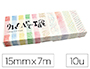 MASKING TAPE OZ INTERNATIONAL ART PALETTE CRAYON 15MMX7M BOTE 10 ROULEAUX
