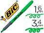 SURLIGNEUR BIC GRIP CAOUTCHOUC POINTE BISEAUTE COLORIS VERT