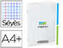 CAHIER AGRAF CONQURANT DUO 2EN1 POLYPROPYLNE A4+ 24X32CM 96 PAGES SYS 90G