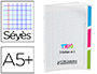 CAHIER AGRAF CONQURANT TRIO 3EN1 POLYPROPYLNE A5+ 17X22CM 96 PAGES SYS 90G