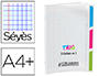 CAHIER AGRAF CONQURANT TRIO 3EN1 POLYPROPYLNE A4+ 24X32CM 96 PAGES SYS 90G