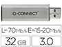 CL USB Q-CONNECT 3.0 32GB LECTURE175MB/S CRITURE 60MB/S    RTRACTABLE INTERFACE SUPERSPEED 3.0 COMPATIBLE USB 2.0