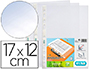 POCHETTE ELBA PERFORE POLYPROPYLNE TRANSPARENT LISSE 17X12CM INCOLORE BANDE RENFORCE SACHET 10 UNITS
