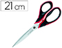 CISEAUX MAPED ADVANCED GEL ACIER INOXYDABLE 210MM BOUTS POINTUS ASYMTRIQUE POIGNES GEL SOFT COLORIS ROUGE/NOIR