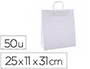 SAC KRAFT BLANC APLI 25X11X31CM PAQUET 50 UNITS