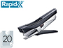 PINCE AGRAFEUSE RAPID FIXATIV F19 MTAL PLASTIQUE AGRAFES SP19 1/4 CAPACIT AGRAFAGE 20F COLORIS NOIR