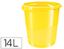 CORBEILLE PAPIER ESSELTE EUROPOST VIVIDA POLYPROPYLNE POIGNES INTGRES CAPACIT 14L 258X322X285MM COLORIS JAUNE