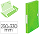BOTE CLASSEMENT LEITZ WOW POLYPROPYLNE 250X330MM DOS 30MM FERMETURE LASTIQUE TIQUETTE COLORIS VERT