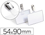 BADGE DURABLE 54X90MM PINGLE-CLIP POCHETTE 25 UNITS