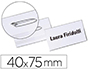 BADGE DURABLE 40X75MM PINGLE POCHETTE 50 UNITS