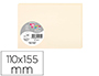 PAPIER CORRESPONDANCE CLAIREFONTAINE POLLEN 210G/M2 110X155MM COLORIS IVOIRE PAQUET 25 FEUILLES