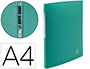 CLASSEUR EXACOMPTA OPAK 4 ANNEAUX 15MM POLYPROPYLNE MAT 5/10E DOS 20MM A4 COLORIS VERT