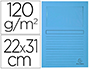 CHEMISE EXACOMPTA FOREVER CARTE RECYCLE 120G 22X31CM FENTRE COLORIS BLEU CLAIR PAQUET 25 UNITS