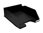 CORBEILLE COURRIER EXACOMPTA COMBO MAXI PLASTIQUE RECYCL A4 SUPERPOSABLE VERTICALE/ESCALIER 347X255X103MM COLORIS NOIR