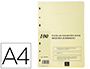 RECHARGE EXACOMPTA POUR RELIURE JURIDIQUES 4 OU 6 ANNEAUX A4 100 FEUILLETS MOBILES FOLIOTS