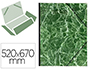 CARTON  DESSIN EXACOMPTA PAPIER MARBR VERNIS RAISIN DOS TOIL RENFORC FERMETURE LASTIQUE 52X67CM VERT