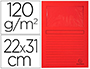 CHEMISE EXACOMPTA FOREVER CARTE RECYCLE 120G 22X31CM FENTRE COLORIS ROUGE PAQUET 25 UNITS