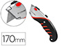 CUTTER XD-8300 Q-CONNECT EN METAL ET CAOUTCHOUC LAME 18MM RETRTACTABLE INTERCHANGEABLE  AVEC FREIN DE SECURITE