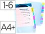 POCHETTE INTERCALAIRE ELBA POLYPRO 8/100E A4+ 6          POSITIONS ONGLETS             PERSONNALISABLES BANDE