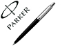 STYLO-BILLE PARKER JOTTER RETRACTABLE POINTE MOYENNE    FINITION NOIRE BRILLANTE AVEC 1 RECHARGE QUINKFLOW ENCRE