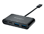 HUB CHARGEUR KENSINGTON CH1000 4 PORTS USB 3.1 2      USB-A ET 2 USB-C VITESSE      TRANSFERT 5GB/S INSTALLATION