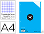 FEUILLET MOBILE LIDERPAPEL ANTARTIK A4 100 FEUILLES 100G QUADRILLAGE 5MM 4 TROUS BANDES DE 5 COULEURS