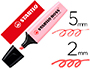 SURLIGNEUR STABILO BOSS PASTEL TRAC 2/5MM POINTE BISEAUTE ENCRE UNIVERSELLE BASE EAU RSISTANTE LUMIRE SOUPON ROSE