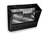 CORBEILLE MURALE CEP AJOURE EN GRILLE POLYSTYRNE ANTICHOC 364X95X257MM COLORIS NOIR