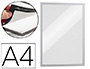 CADRE AFFICHAGE DURABLE DURAFRAME MAGNTIQUE A4 BORDS ARGENTS SACHET 5 UNITS