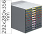 MODULE CLASSEMENT DURABLE VARICOLOR 10 TIROIRS 25MM CHACUN A4+ ABS 292X356X280MM