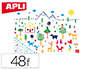 KIT APLI DE 4 AFFICHES FORET DIM. 700X1000MM + 48 FEUILLES DE GOMMETTES + 4 MODELES      COULEUR A5