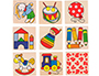 JEU DE MEMO GOKI EN BOIS TROUVER LES PAIRES DIM.       49X49MM