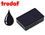 CASSETTE ENCRAGE TRODAT 6/4910 RECHARGE POUR TAMPON TRODAT   4810/4836/4910/4910TA ERGOTS LATERAUX ENCRE NOIRE