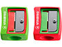TAILLE-CRAYON STABILO POUR CRAYON WOODY 3IN1 PLASTIQUE   ADAPTE AUX MINES XXL 10MM     SECURITE ENFANT