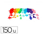 FEUTRINE ADHESIVE SODERTEX PACK NOEL FEUTRINE ADHESIVE   1MM 2 TAILLES 150 PCS 10      COLORIS ASSORTIS