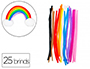 PACK CHENILLES SODERTEX DIAM. 8MMX L300MM 25 BRINS 10       COLORIS ASSORTIS