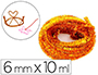 ECHEVEAU DE CHENILLE SODERTEX PAILLETEE DIAM. 6MM X 10 ML   COLORIS OR