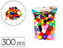 POMPONS SODERTEX POLYPROPYLENE 3 TAILLES 300   PCS 10 COLORIS