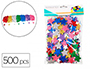 ETOILES SODERTEX EN MOUSSE EVA PAILLETEE ADHESIVE 2MM 4  TAILLES 500 PCS 7 COLORIS