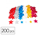 ETOILES SODERTEX EN MOUSSE EVA PAILLETEE ADHESIVE 2MM 4  TAILLES 200 PCS 6 COLORIS     ASSORTIS