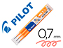 RECHARGE ROLLER PILOT FRIXION BALL 07 POINTE MOYENNE        COLORIS ORANGE ABRICOT - SET  DE 3 UN