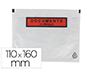 POCHETTE GPV POLYETHYLENE IMPRIMEE DOCUMENT CI-INCLUS 110X160MM PROTEGE DES DECHIRURES ET INTEMPERIES PAQUET 100 UNITES