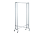 PORTEMANTEAU VESTIAIRE UNILUX FOLDY PLIANT ACIER METALLISE