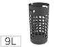 PORTE PARAPLUIE UNILUX SLIM POLYPROPYLENE SOCLE METAL FEUTRINE PROTECTION 2 CROCHETS INTERNES CAPACITE 9 PARAPLUIES NOIR