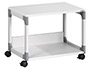 DESSERTE DE BUREAU DURABLE MULTI TROLLEY ACIER REVETEMENT EPOXY POLYESTER 2 TABLETTES 47,7X60X43,2CM COLORIS GRIS