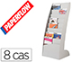 PRESENTOIR COURBO 8 CASES GRIS
