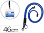 CORDON RD PORTE-BADGE 46CM P10 COLORIS BLEU