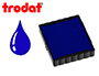 CASSETTE ENCRAGE TRODAT 6/4923B POUR TAMPON ENCREUR PRINTY 4923/4930 TAILLE EMPREINTE 30X30MM COLORIS BLEU