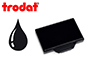 CASSETTE ENCRAGE TRODAT 6/56A POUR TAMPON METAL LINE 5117/5204/5206/5460/5465/5466/5558/55510PL COLORIS NOIR