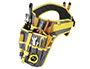 CEINTURE PORTE-OUTILS VISO UNIVERSELLE TAILLE REGLABLE 14 POCHES 2 ANNEAUX METALLIQUES 50X20X5CM